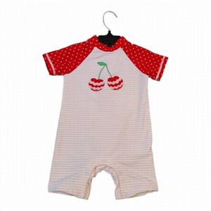 Little me surfer swim suit with adorable cherry design size 24 months